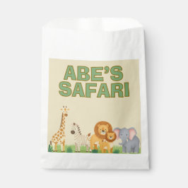 Bolsa De Papel Safari upsherin cumpleaños Favor Bags