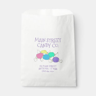 Bolsa De Papel Saltwater Taffy Boardwalk Candy Shop Store Sweets