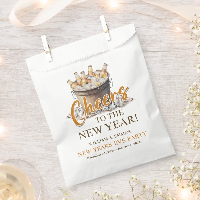 Bolsa De Papel Saludos al Fiesta de Año Nuevo (Cortado)