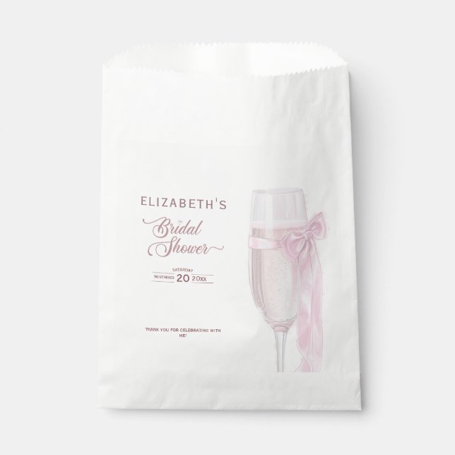 Bolsa De Papel Saludos Para Amar Los Vidrios De Vino Bow Tie Brid (Anverso)