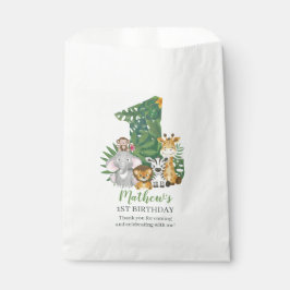 Bolsa De Papel Salvaje un bebé primer cumpleaños Safari de la jun