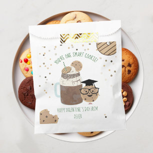 Bolsa De Papel San Valentín de clase One Smart Cookie & Milkshake