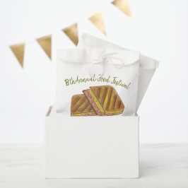 Bolsa De Papel Sandwich cubano Ham Pork Festival Suizo de Comida
