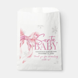 Bolsa De Papel Santa Baby Christmas Baby Shower