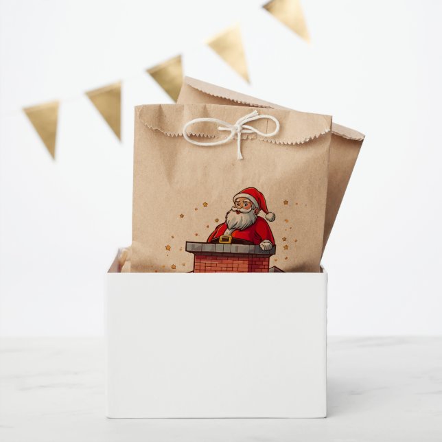Bolsa De Papel Santa Claus (Fiesta)