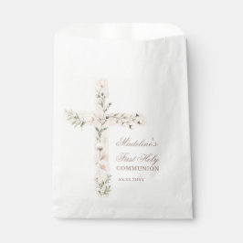 Bolsa De Papel Santa Cruz Primera Comunión floral