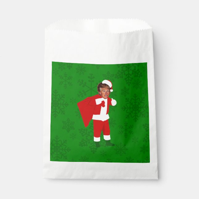 Bolsa De Papel santa donald trump navidades feos (Anverso)