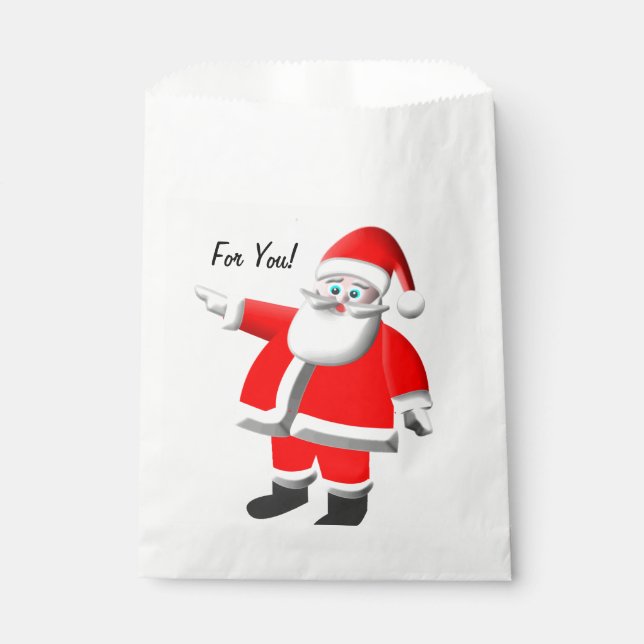 Bolsa De Papel Santa "¡Por ti!" Bolsa de tratamiento (Anverso)