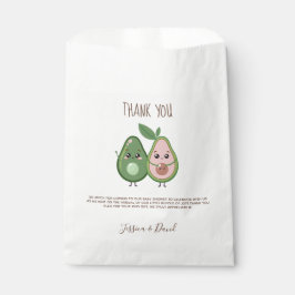 Bolsa De Papel Santo Guacamole Aguacate Rosa Baby Shower