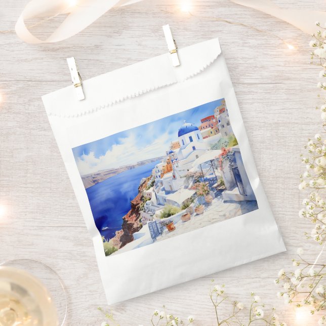 Bolsa De Papel Santorini Oia (Cortado)