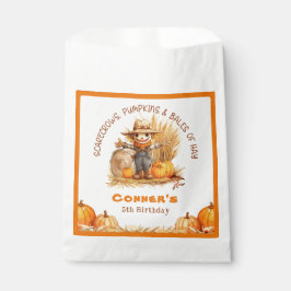BOLSA DE PAPEL SCARECROW PUMPKINS & BALES DE CUMPLEAÑOS HASTA LA 