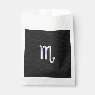 Bolsa De Papel Scorpio Zodiac cromado como en piel de serpiente n