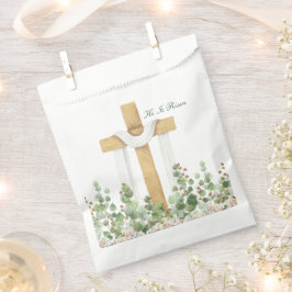 Bolsa De Papel Se Levanta La Pascua Cristiana Personalizada