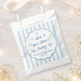 Bolsa De Papel Sea You Soon Baby Coastal Baby Shower