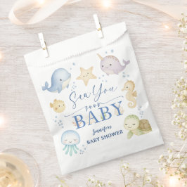 Bolsa De Papel Sea You Soon Ocean Baby Shower Paper 