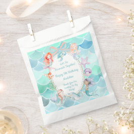 Bolsa De Papel Seamos Sirenas Juntos Fiesta Sirena Cumpleaños