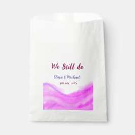 Bolsa De Papel Seguimos haciendo brillo purpurina de color púrpur