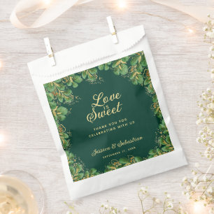 Bolsa De Papel Selald & Gold Green Wedding Elegante Wedding