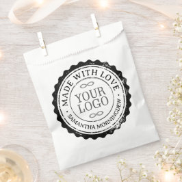 Bolsa De Papel Sello - TU TEXTO Y LOGO 3