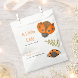 Bolsa De Papel Selva acuarela Little Ladybug Baby Shower