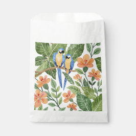 Bolsa De Papel Selva de Macao silvestre color de agua tropical