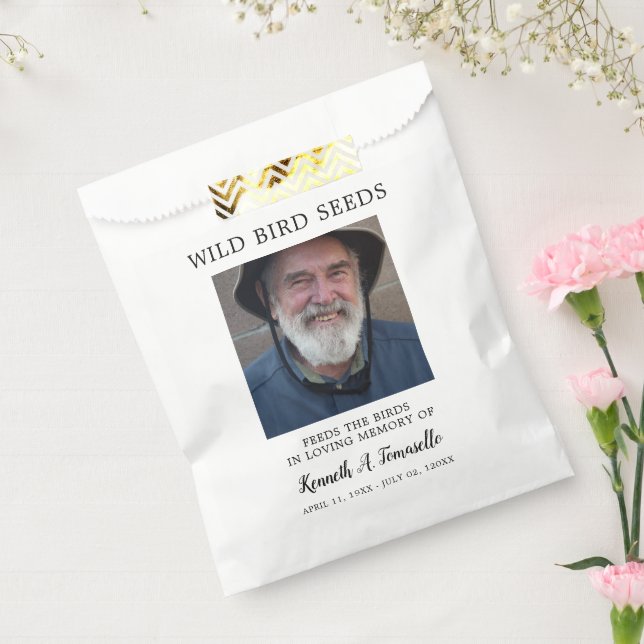 Bolsa De Papel Semillas de Ave Clásicas para Memorial (Sellado)