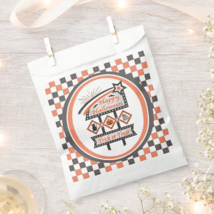 Bolsa De Papel Señal Retro Vintage de Halloween – Truco o Trato a