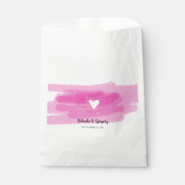 Bolsa De Papel Sencilla pinta y Boda del corazón