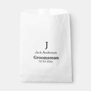 Bolsa De Papel SENCILLO MINIMAL añade tu nombre regalo personaliz