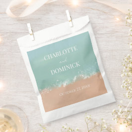 Bolsa De Papel Sencillos favores de bodas en la playa marítima de