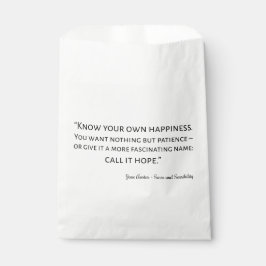 Bolsa De Papel Sense And Sensibility Quote I
