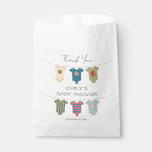 Bolsa De Papel Sesame Pals Bodysuit Baby Shower Gracias