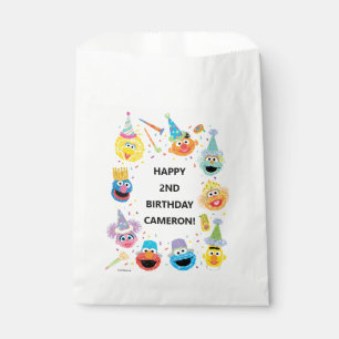 Bolsa De Papel Sésamo Street Pals Confetti Cumpleaños