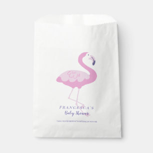 Bolsa De Papel Sexo Flamingo Rosa Cute Baby Shower Neutral