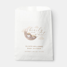 Bolsa De Papel Sexo Neutral Bearly Wait Moon Star Sleepy Bear