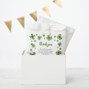 Bolsa De Papel Shamrock   Baby Shower Gracias