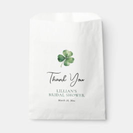 Bolsa De Papel Shamrock Green Bridal Shower