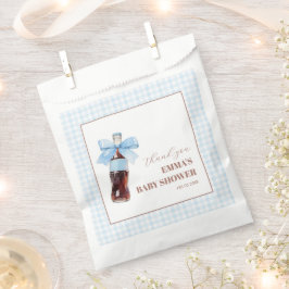 Bolsa De Papel She Is Ready to Pop Blue Soda Pop Baby Shower