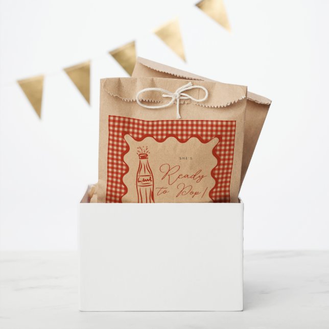 Bolsa De Papel She’s ready to pop baby shower (Fiesta)