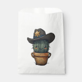 Bolsa De Papel Sheriff Spike-Cactus Character
