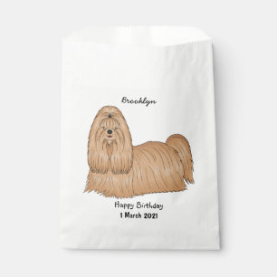 Bolsa De Papel Shih tzu personalizado de pelo largo ilustracion