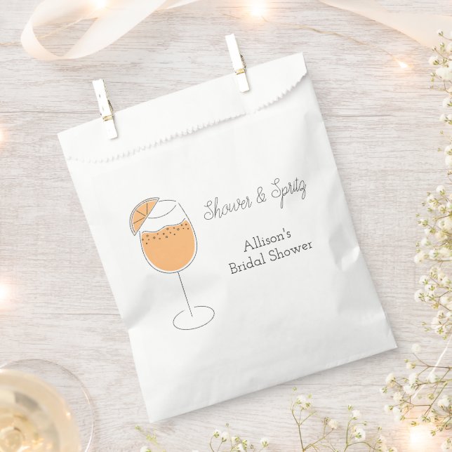 Bolsa De Papel Shower and Spritz Bubbly Cocktail Bridal Shower (Cortado)