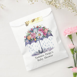Bolsa De Papel Showered con Baby Shower de flores
