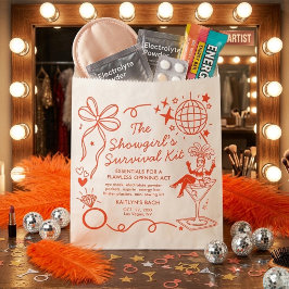 Bolsa De Papel Showgirl Era Bachelorette Party Survival Kit