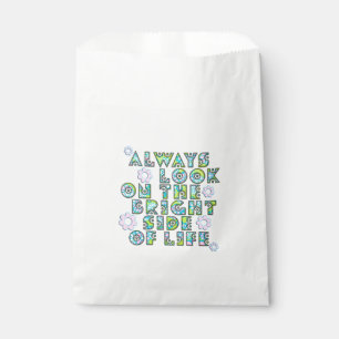 Bolsa De Papel Siempre miren el lado brillante de la vida