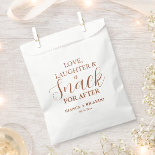 Bolsa De Papel Sienna Love Laughter Boda Candy cookies Donut