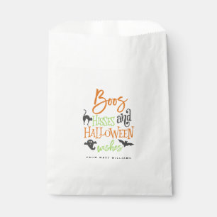 Bolsa De Papel Silbidos de los abucheos y deseos de Halloween