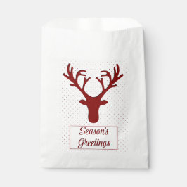Bolsa De Papel Silhouette Reindeer