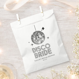 Bolsa De Papel Silver Disco Ball Disco Bridal Shower