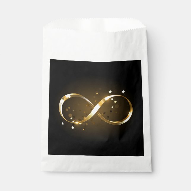 Bolsa De Papel Símbolo de infinito dorado (Anverso)